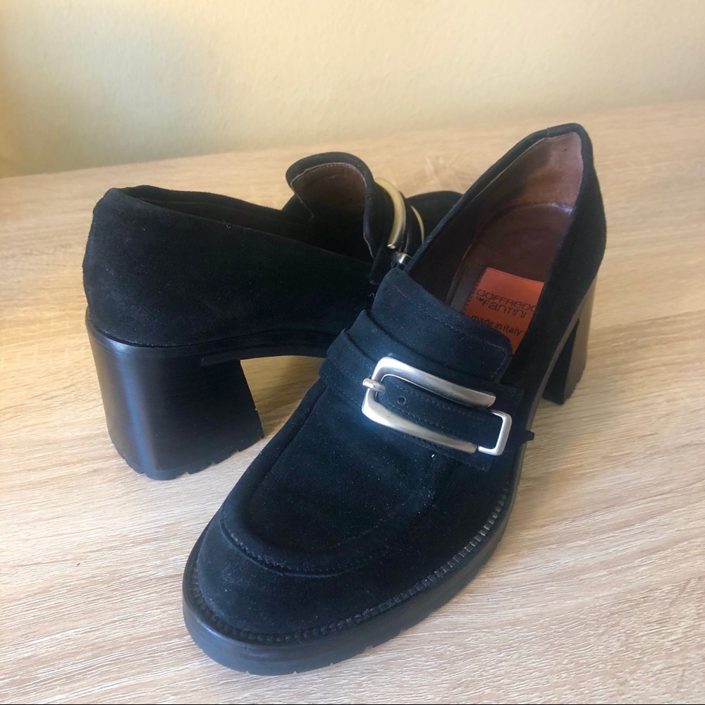 VINTAGE GOFFREDO FANTINI BLACK LOAFER